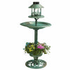 Garden Ornamental Solar Bird Feeder Bath Hotel Feeding Table Station Planter