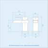 Compact 400mm Basin Vanity Unit Grey Wall Hung Bathroom Sink & Tap Set |Nanuya