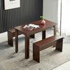 Wooden Dining Table and Chairs Set 2 Bench Kitchen Furniture Activity Desk Kid