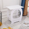 Small Side End Coffee Table Beside lamp Stand Nightstand Storage Shelf White