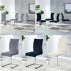 Modern Set of 4 Cantilever Velvet Dining Chairs Dining Room Kitchen Furniture