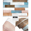 6M Retro Blue Grey Wood Grain Wallpaper Self Adhesive Waterproof Wall Stickers