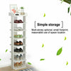 7 Tier Shoe Rack Storage Shelf Corner Shoes Cabinet Organiser Stand Unit Wood