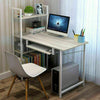 Home Wood Computer Desk PC Laptop Table Office Study Simple Workstation Shelves