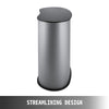 Trade Show Display Silver Portable Podium Impact Table Counter Stand Oval Bean