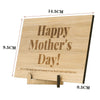Mothers Day Gift Wood Plaque Desktop Stand Happy Mother's Day Sign Card Present