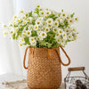 Small Seagrass Bucket Flower Plant Storage Rattan Woven Wicker Basket Pot Decor