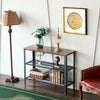 Industrial Style Three-Layer Porch Table Console Table Side/End Table Shelf