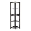 5 Tier Corner Shelving Unit Triangle Bookcase Storage Display Shelf Free Stand
