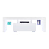 Modern White Front High Gloss TV Unit 130cm Corner Led Lights Cabinet