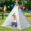 Pompon Ball Design Kids Play Tent Wigwam Strong Foldable Playhouse Teepee w/Mat