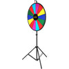 17.7" Color Prize Wheel Dry Erase Fortune Spinning Tabletop Floor Stand