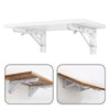 2Pcs Folding Heavy Duty Shelf Bracket Triangle Bench Mounted Table Wall Hinges