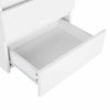 Modern White Bedside Table Cabinet Chest of Drawers Nightstand 3 Storage Drawers