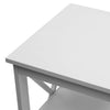 White End Side Table Sofa Table 3 Tiers Storage Shelves for Living Room Bedroom