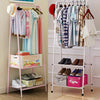 Clothes Storage Shelfs Rail Rack Garment Dress Hanging Display Shoes Stand UK