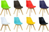 2xDining Chair Retro Kitchen Chair Patchwork PP Solid Dining Chair Multicolored3