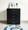 Black Chest of Drawers Bedside Table Cabinets 1 2 3 4 5 Drawer Bedroom Furniture