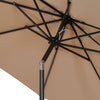 Garden Parasol 2.7m Patio Umbrella Market Table Umbrella w/ Tilt & Crank Handle