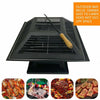 Fire Pit Garden Heater Barbecue BBQ Grill Stove Camping Charcoal Patio Outdoor