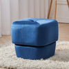 Velvet Footstool Pouffe Round Footrest Makeup Dressing Table Stool Shoe Changing