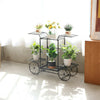 Large Metal Plant Stand Display Shelf Decor Retro Garden Flower Storage 6 Pots