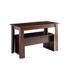 Wooden Dining Table and Chairs Set 2 Bench Kitchen Furniture Activity Desk Kid