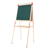 Kids Easel Wooden 2 in 1 Blackboard Whiteboard Childrens Drawing Art Chalk Board