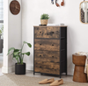 Industrial Chest Drawers Vintage Storage Sideboard Rustic Metal Furniture Unit