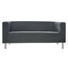 2 / 3 Seater Linen Fabric Sofa Armchair Settee Couch Metal Leg Living Room
