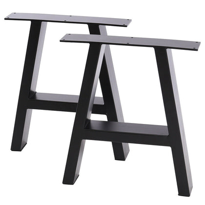 2x Industrial Metal Steel Table Legs Dining/Bench/Office/Desk Legs Set A Frame
