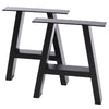 2x Industrial Metal Steel Table Legs Dining/Bench/Office/Desk Legs Set A Frame