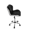 Office Chair PU Leather Lift Swivel Chair Comfy Padded Seat Chair Armless Chairs