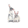 Removable Two Rabbit Wall Sticker Baby Nursery Room Home Window Decoration DIY