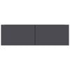 TV Cabinet TV Stand Unit Wall Mounted Floating Cupboard 2 Compartments Furniture
