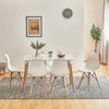 Dining Table and Chairs 4 6 Set Wooden legs Retro dining Room Chair Grey Kitchen