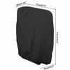 Garden Folding Chair Reclining Sun Lounger Cover Waterproof UV Resistant Black