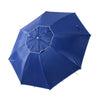 Beach Umbrella Sun Shelter 2 in 1 Umbrella UV Protection Steel Blue