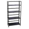 Foldable Storage Shelves Ladder Bookshelf Industrial Bookcase Vintage Gray
