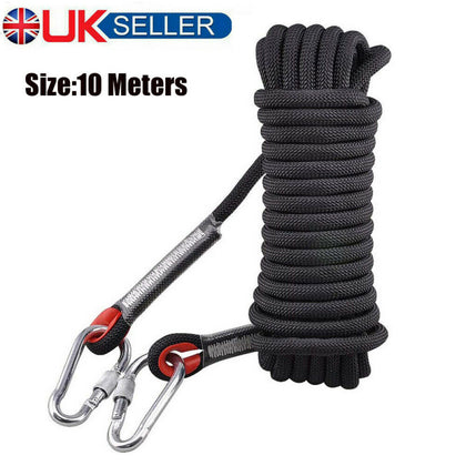 Outdoor Tree Rock Climbing Safety Sling Rappelling Rope Harnesses with Carabiner