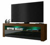 130cm TV Unit Cabinet TV Stand Sideboard Matt Body & High Gloss Doors LED Light