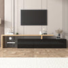 LED TV Stand Cabinet Unit Modern High Gloss 197cm Entertainment Unit Cabinet HT