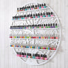 Large Wall Mount Nail Polish Shelf Metal Round Rack Salon Dispaly Bottle Holder