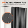 Room Divider Portable Panel Room Divider with Wheels 118.5"x94.7" Gray