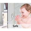 8Pc Window Door Restrictor Security Cable Key Lock Catch Wire Child Baby Safety