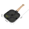 4 Cup Fried Egg Pan Omelette Cookware Non-stick Pancake Frying Pan for Cooking