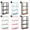 Furinno 18028 Turn-S-Tube 4-Tier Multipurpose Shelf Display Rack Square Tube