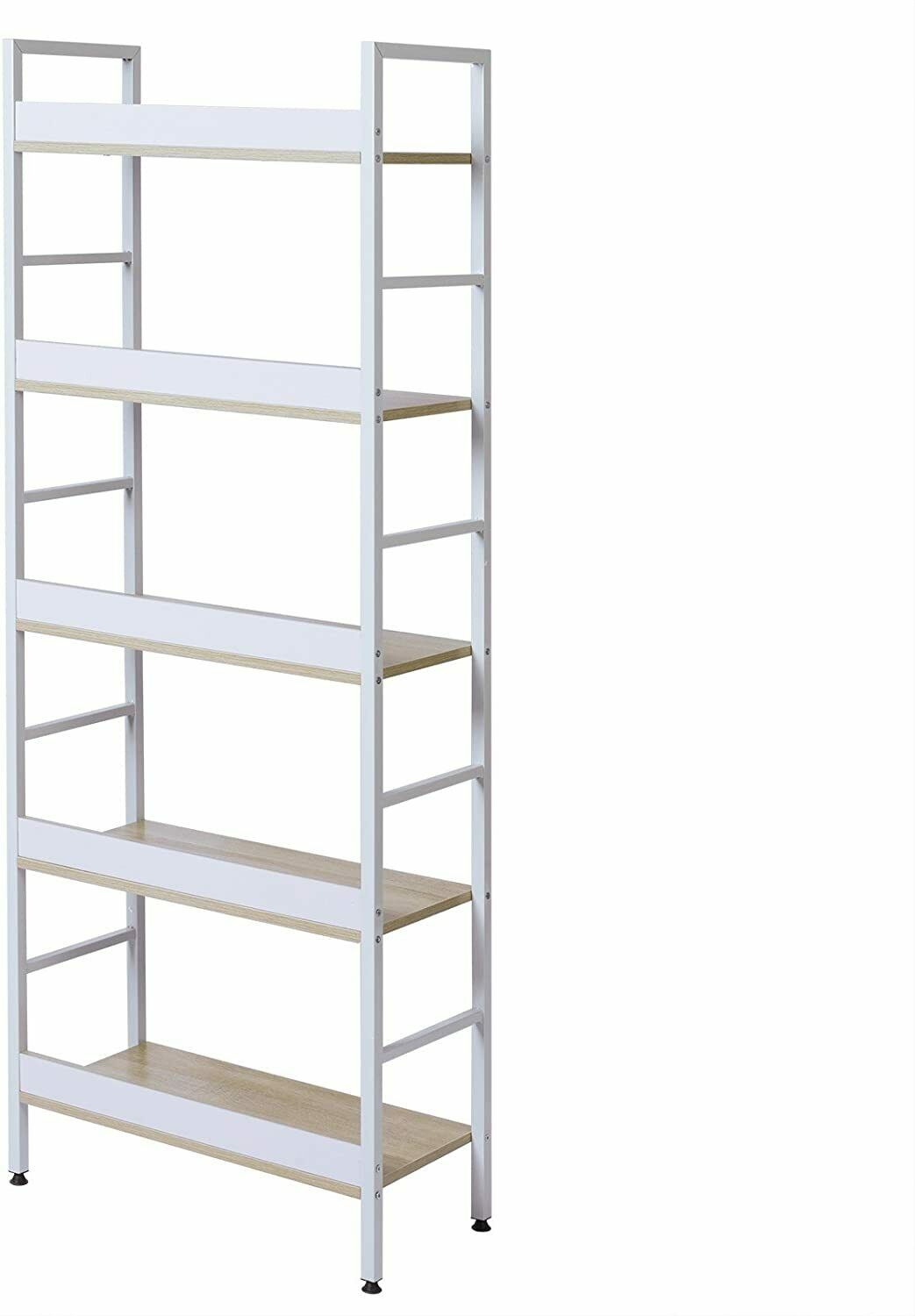 3/4/5 Tier Ladder Shelf Storage Shelving Unit Bookcase Corner Rack Display Stand
