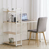 Wooden Computer Desk PC Study Table with 4 Tier Shelves Home Office Workstation