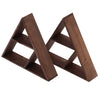 2Pcs Wall Display Rack Triangle Storage Shelf Floating Bookshelf for Living Room